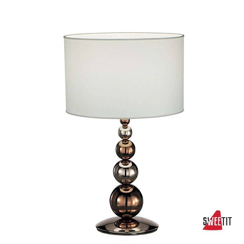 Настольная лампа IDL Vanity 584/1L steel+bronze ivory