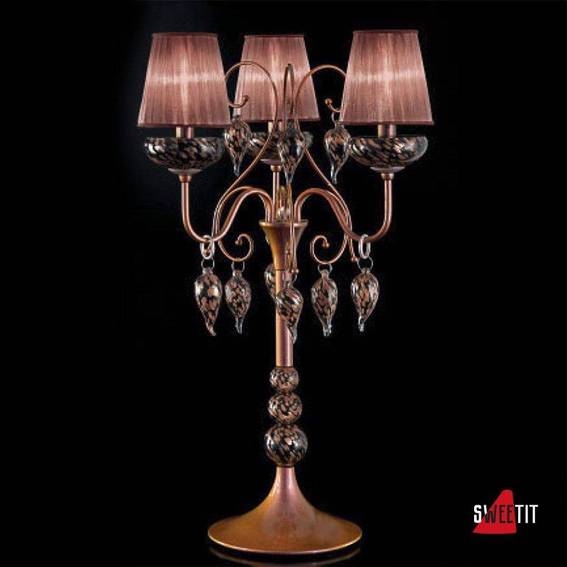 Настольная лампа IDL Royal Gala 444/3l royal maroon