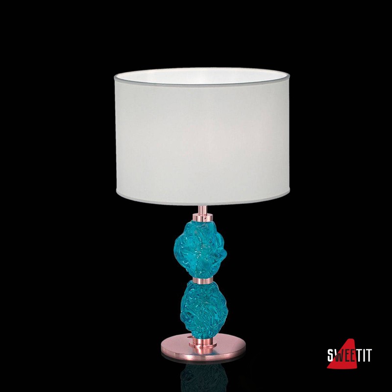 Настольная лампа IDL Charme 600/1LM coppery ivory blue