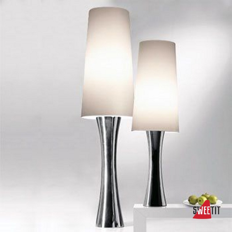 Настольная лампа CARLESSO OIRAM T SILVER-WHITE