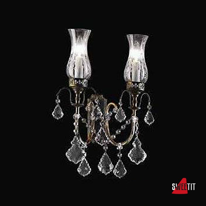 Бра Beby Group Old style 3300/2A Rusty CUT CRYSTAL