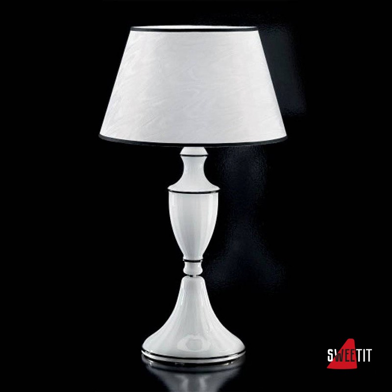 Настольная лампа IDL Baroque 449/1L bianco nero